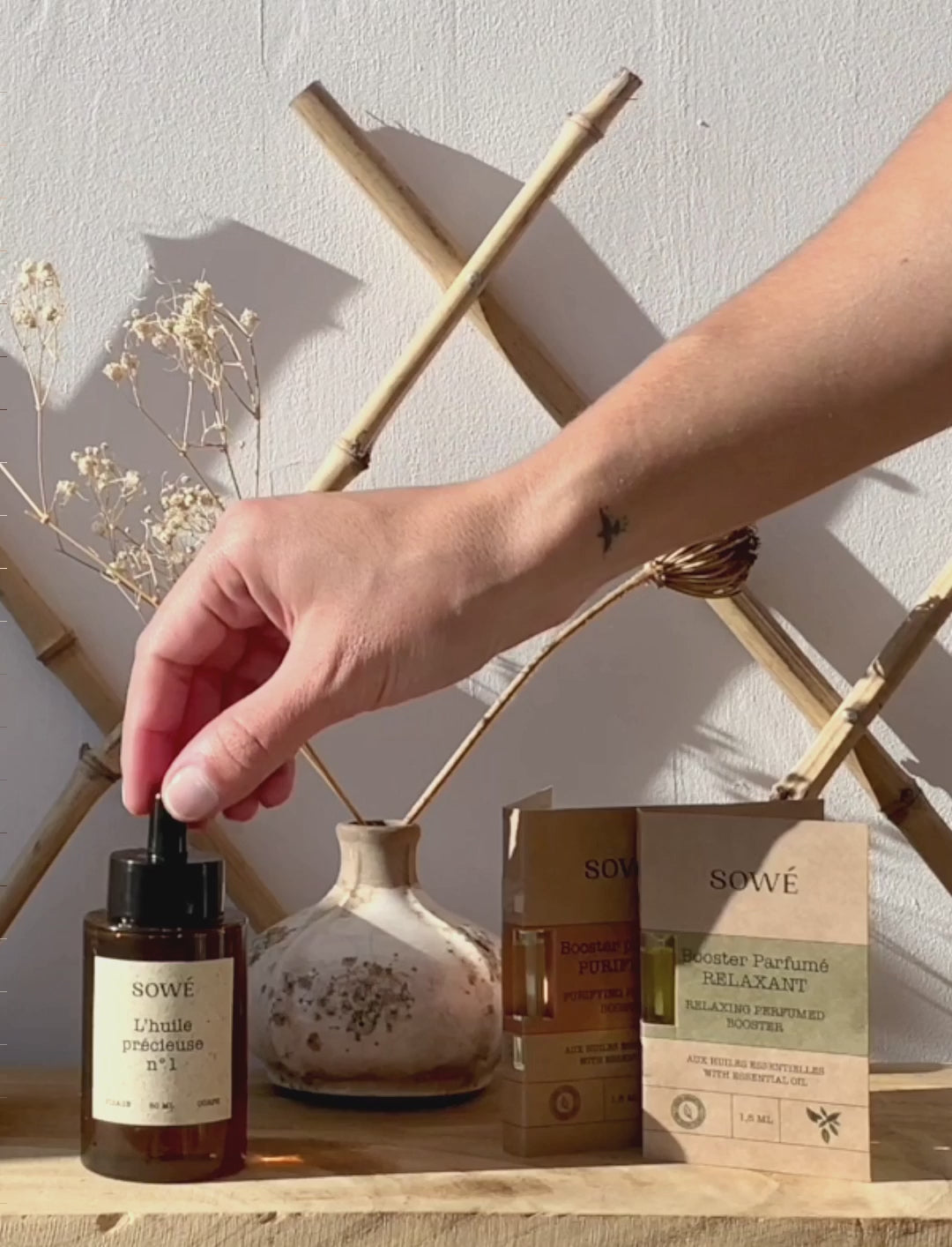 Cargar video: Booster Relax aux huiles essentielles bio - Parfumé à la lavande